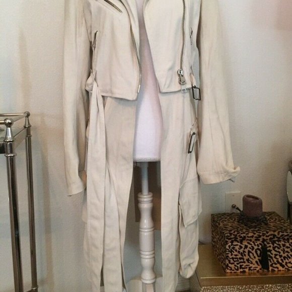 Ann Demeulemeester Leather Duster Trench Coat belt - Picture 11 of 12